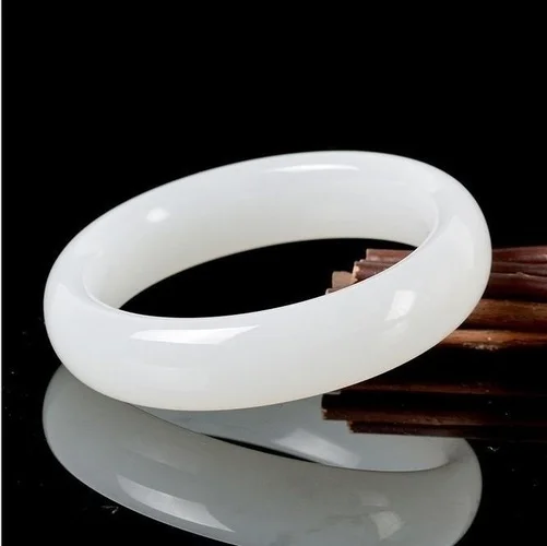 Men Accessories Wrist - Браслет из натурального белого нефрита, очаровательные