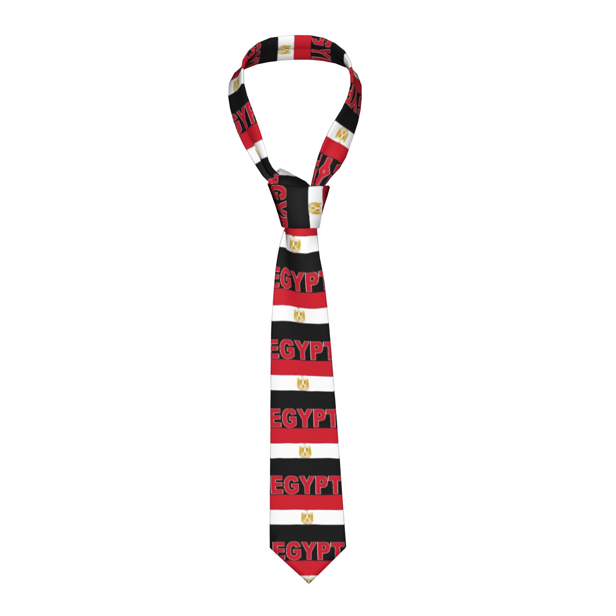 Men Accessories Egypt - Галстук с флагом Египта, дизайнерский, в