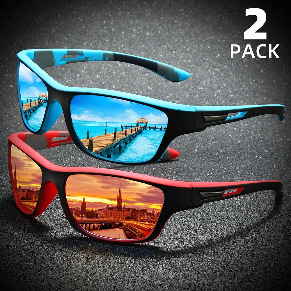 Sunglasses Polarized Men - 2 шт. поляризационные солнцезащитные очки с